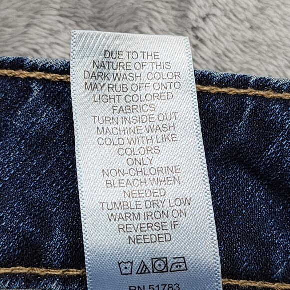 Maurices M. Jeans Womens 14 SHORT Blue Classic Mid Rise Flare Leg Stretch Denim - Picture 8 of 14